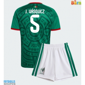 Billiga Mexiko Johan Vasquez #5 Hemmatröja Barn VM 2026 Kortärmad (+ Korta byxor)